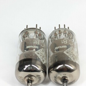 17844 TELEFUNKEN ECC81（12AT7）同一ロット 2本 測定データあり TELEFUNKEN Berlin工場製造 真空管の画像7