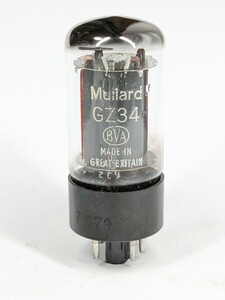 17877　Mullard　GZ34（5AR4）　TV-7D/Uにて試験済み　Mullard　Blackburn工場製造　真空管