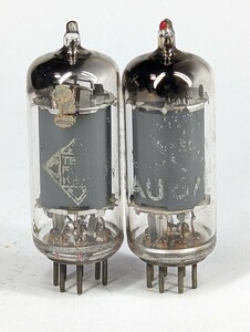 17652　TELEFUNKEN　6AU6/EF94　スクエアゲッター　2本　TV-7D/Uにて試験済み　ダイヤマーク　真空管