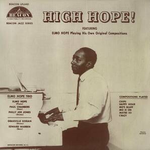 A00591197/LP/エルモ・ホープ・トリオ (ELMO HOPE TRIO)「High Hope! 日本初登場 (1991年・TFJL-38007・バップ)」の画像1