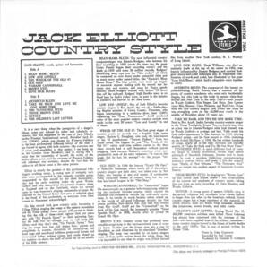 A00591513/LP/ランブリン・ジャック・エリオット (JACK ELLIOTT)「Country Style (PR-7804・PRESTIGE・カントリーブルース・BLUES)」の画像2
