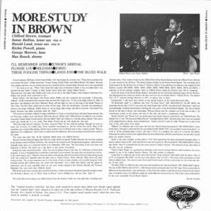 A00591298/LP/クリフォード・ブラウン&マックス・ローチ五重奏団「More Study In Brown (1983年・195J-1・バップ)」の画像2