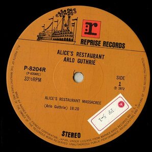 A00589970/LP/アーロ・ガスリー「Alices Restaurant」の画像3