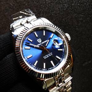 送料無料・新品〓 PAGANI DESIGN・パガーニデザイン・オマージュウォッチ腕時計 機械式NH35Ａ・ PD-1645・315Lフルステンレス製・ブルーの画像1