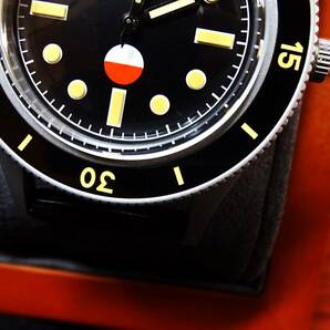 送料無料・新品〓 OEM製ノーロゴモデル・ビンテージオマージュウォッチ・機械式NH35Ａ腕時計・316Lステンレス製ケース・セラミックベゼルの画像9