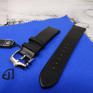 送料無料・新品・互換用・本革レザー腕時計ベルト・パガーニデザイン・ステンレス製ピンバックル 幅22mm ・交換用・ブラックの画像6