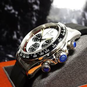 送料無料・新品・パガーニデザイン・メンズ・セイコー製VK63クロノグラフクオーツ式腕時計・オマージュ・ラバーストラップモデル・PD-1676 の画像8