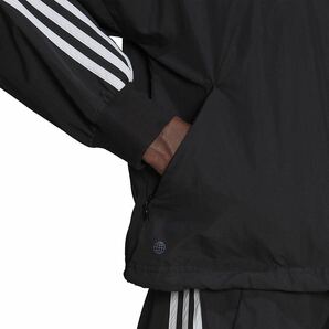 新品未使用 adidas ナイロンジャケット【M】定価8990円 アディダス 上着 ジャケット ナイロン 黒 アウター カジュアル スポーツ 運動 8435の画像5