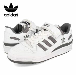 新品未使用 アディダス FORUM LOW【27cm】定価10989円 フォーラム 本革 レザー adidas スニーカー アディダス 白 ローカット 靴 01942