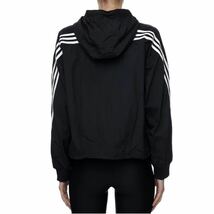 新品未使用 adidas ナイロンジャケット【M】定価8990円 アディダス 上着 ジャケット ナイロン 黒 アウター カジュアル スポーツ 運動 8435_画像6