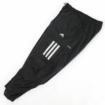 新品 adidas ウィンドブレーカー【XL】裏起毛 パンツ 防寒 防風 長ズボン ロングパンツ ウインド アディダス ナイロン ジャージ O 黒3734_画像7