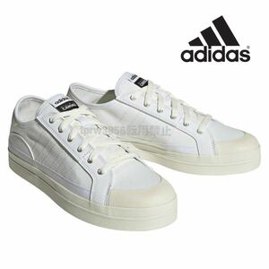 新品未使用 adidas スニーカー【25.5cm】定価6600円 アディダス カジュアル 靴 ローカット シューズ 2517 白 ホワイト ローテク