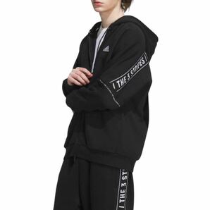 新品 adidas セットアップ 【2XL】定価18000円 スウェット ジャージ アディダス カジュアル スポーツ 運動 上下 黒 7357 パンツ ズボンの画像4