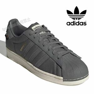 新品未使用 adidas スーパースター【27cm】定価14500円 superstar レザー 天然皮革 スニーカー アディダス super star 1602 靴 グレー