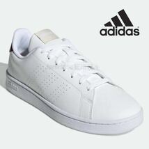 新品未使用 アディダス ADVANCOURT【27cm】定価8470円 スニーカー adidas アドバンコート 靴 白 カジュアル 5536 ローカット シューズ_画像1