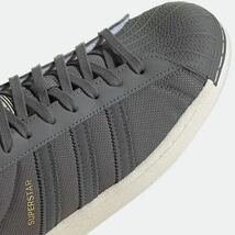 新品未使用 adidas スーパースター【26cm】定価14500円 superstar レザー 天然皮革 スニーカー アディダス super star 1602 靴 グレー_画像6