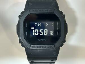 【22401】稼働品 CASIO カシオ G-SHOCK DW-5600BB ソリッドカラーズ ブラック 腕時計