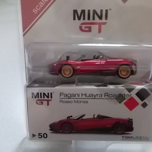 ☆ＴＳＭ ＭＩＮＩ ＧＴ Ｐagani Huayra Roadster Rosso Monza 1：64 トイザらスオリジナル☆の画像1