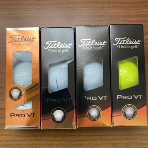 新品未使用品　 タイトリスト PROV1 3スリーブ　　　ホワイト　1スリーブ　イエロー 