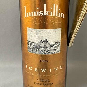 未開栓 古酒 ★Inniskillin イニスキリン ICE WINE 2003年 375ml 10.5％ ★1998年 200ml 11.0％ オークエイジド ヴィダル 2本セットの画像7