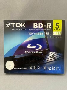 未使用 未開封 TDK BD-R 1回データ記録用 25GB 1～４倍速 5PACK Blu-rayディスク ハードコートディスク 高耐久・耐光設計