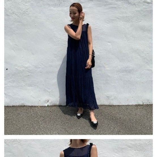 miteシースルーワンピース ロング