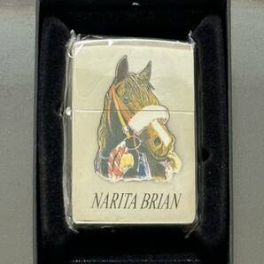 zippo NARITA BRIAN 限定品 ナリタブライアン 年代物 1998年製 JRA 年代物 両面デザイン 競馬 競走馬 5冠馬 シリアルナンバー NO.0591