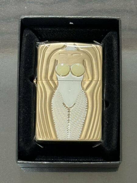 zippo セクシー バニーガール ピンクゴールド 限定品 sexy girl 両面彫刻 年代物 2000年製 GOLD 特殊加工品 シリアルナンバー NO.0158 