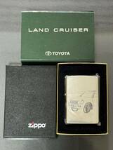 zippo ランドクルーザー 限定数 666個 限定品 LAND CRUISER 2004年製 TOYOTA 両面刻印 ランクル シルバー シリアルナンバー NO.296/666_画像1