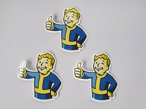  bolt Boy Vault Boy sticker 3 pieces set Fallout four ru out 