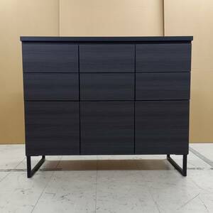  unused with translation square cabinet drawer type width 106cm display living black black wooden Lux k air shelves 