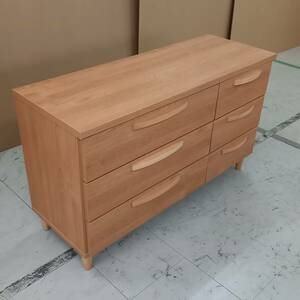  unused with translation width 110 low natural wooden Northern Europe living storage chest drawer stylish furniture chest domestic production living storage modern drawing out 