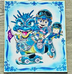 Art hand Auction No.90 Dr.スランプ 同人手描き イラスト 原画 『雪原の中で』, コミック, アニメグッズ, 手描きイラスト