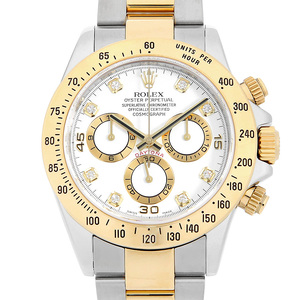 Rolex Cosmograph Deyona 8p Diamond 116523G White M использовал мужские часы