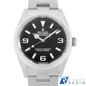 ロレックス エクスプローラーI 124270 ブラック ランダム番 中古 メンズ 腕時計　