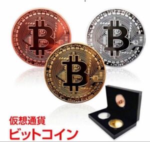 ビットコイン Bitcoin 仮想通貨 記念メダル GOLD ケース付き