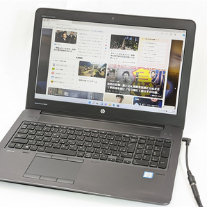 即決 高性能 15.6型大画面 中古美品 hpノートパソコン zbook studio G3 Xeon 32GBメモリ SSD+大容量HDD 無線 Bluetooth Windows11 Officeの画像1