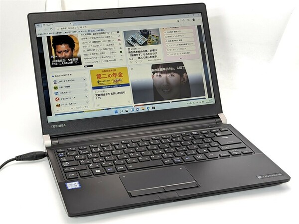 即決 極美品 13.3インチ 高速SSD ノートパソコン 東芝TOSHIBA R73/M 第7世代Core i3 8GBメモリ 無線 Bluetooth Windows11 Office 保証付