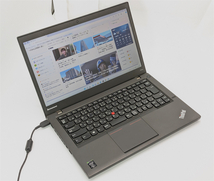 即決 ノートパソコン 14型 lenovo ThinkPad T440s 中古良品 第4世代Core i5 4GB 高速SSD Wi-Fi カメラ Bluetooth Windows11 Office 保証付_画像1