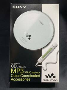 ◆未使用 SONY(ソニー) ハイエンド CDウォークマン ポータブルCDプレーヤー D-NE730 シルバー デジタルアンプ/音飛ガード搭載 CD-Walkman