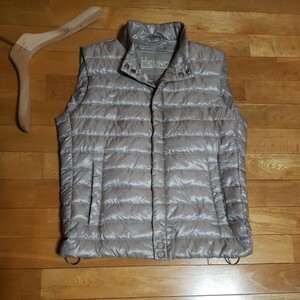  Classico highest peak *[HERNO/ hell no] top class [ fine quality water-repellent light down ] spring previously ...* beige down vest 48(M-L rank ) reversible specification 