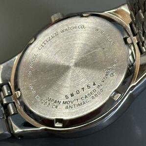 1円〜◆CITIZEN シチズン Eco-Drive ソーラー E030-K16253 ネイビー文字盤 メンズ腕時計 稼働品 の画像8