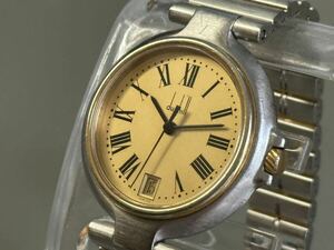 1 jpy ~* Dunhill dunhill millenium SWISS MADE Gold face quartz men's wristwatch operation goods 