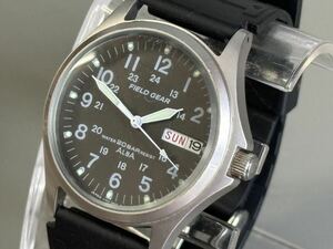 1円〜◆SEIKO セイコー ALBA アルバ FIELD GEAR フィールドギア V743-8000 クォーツ メンズ腕時計 稼働品