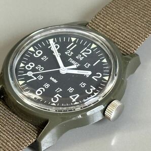 1円〜◆タイメックス TIMEX キャンパー 黒文字盤 クォーツ メンズ腕時計 稼働品の画像9