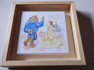 Disney アートパネル 美女と野獣 30cm キャンバス 壁掛け ディズニーの絵 ポスター アニメ