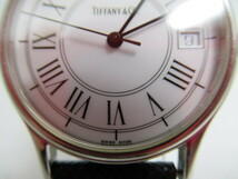 Tiffany＆Co ティファニー 腕時計 252.1054 アナログ クオーツ 3針 デイト 稼働品 ベルト社外品_画像5