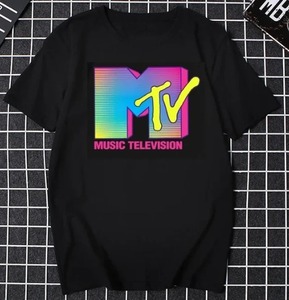 【新品】MTVロゴ Tシャツ #5■Lサイズ■ブラック・黒