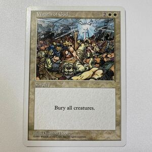 神の怒り　英語　MTG 5ED