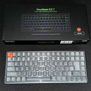 最終値下げ Keychron K2 V2 日本語配列 Gateron 赤軸 RGBライト メカニカルキーボード